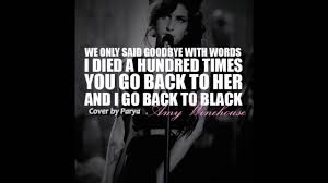 Black, black, black, black, black, black, black, i go back to i. Pin On Amy Winehouse Back To Black Acoustic Cover By Parya