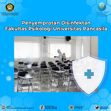 Penyemprotan Disinfektan di Lingkungan Fakultas Psikologi Universitas  Pancasila – Psikologi.univpancasila.ac.id