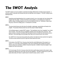 How to write a proposal for evangelism. The Swot Analysis Biblical Ministries Worldwide