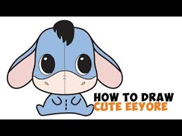 There was a problem calculating your shipping. How To Draw Eeyore Easy Step By Step Drawing For Kids Chibi Kawaii Cute Youtube