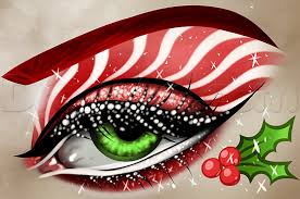 How To Draw Christmas Eye Makeup Step By Step Eyes People Free Online Drawing Tutorial Added By Dawn D Eye Makeup Art Christmas Eye Makeup Makeup Drawing