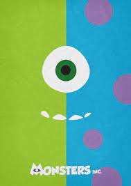Monsters Inc Minimal Poster Disney Paintings Disney Canvas Paintings Monsters Inc