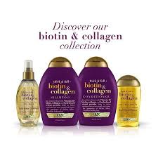 Ogx Biotin And Collagen Shampoo Before And After Ogx Thick Full Biotin Collagen Shampoo 13 Fl Oz Walmart Com Biotin And Collagen Shampoo Ogx Shampoo Hair Shampoo Best