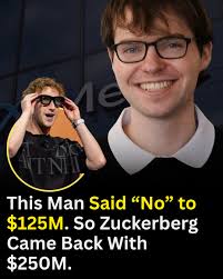 Matt Deitke, a 24-year-old artificial intelligence researcher, had  reportedly refused to join Meta for $125 million. However, when he turned  down the offer, Mark Zuckerberg personally met with Deitke and doubled the