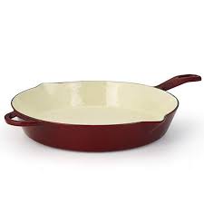 Amazon Com Essenso Enameled Cast Iron Skillet Frying Saute Fry Pan Enamel Ceramic Co Enameled Cast Iron Skillet Enameled Cast Iron Cookware Ceramic Coating