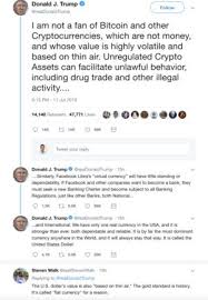 The majority of cryptocurrency is not used for criminal activity. Trump S Hostile View Of Bitcoin And Crypto Could Chill Industry Computerworld