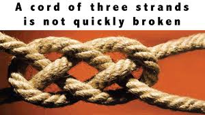 A cord of three strands spans the usa, the uk and nigeria in a triptych exploring race relations in different countries and cultures. Ecclesiastes 4 9 12 Cord Of Three Strands Youtube