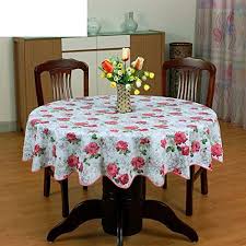 Xkqwan Pvc Table Cloth Round Table Cloth For Hotels Waterproof Oil Proof Wash Away Anti Hot Home Plastic Tablec Dining Table Cloth Round Tablecloth Table Cloth