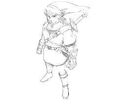 The Legend of Zelda Link Character Yumiko Fujiwara - Coloring Pages
