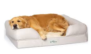 Memory foam depth of about 10cm (for the average dog) solid foam rather than crumb. The Rolls Royce Of Dog Beds Pet Owners On Amazon Are Raving About This Memory Foam Lounger Daily Mail Online