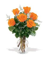 Maybe you would like to learn more about one of these? 6 Orange Roses In Charlotte Nc Starclaire House Of Flowers Florist