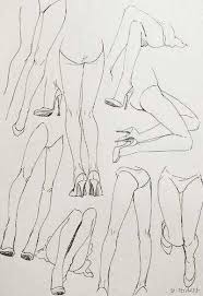 legs with heels 足 書き方 絵の描き方 デッサン コツ