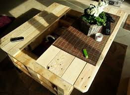 They were cut down to 16 inches and it turned out to e the perfect dimensions for a coffee table. Diy Lift Top Coffee Table Endeavors Abundant Storage Space Homecrux