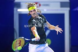 Stefanos tsitsipas is a professional tennis player from greece. Stefanos Tsitsipas Greece Forehand Mexican Open 2021 Images Tennis Posters