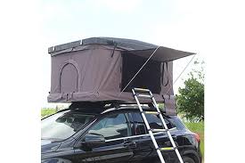 The main setup for both tents involves anchoring them to a heavy duty roof rack. Mason Taylor Outdoor Black Hard Shell Rooftop Tent W Mattress Coffee Cloth Kogan Com