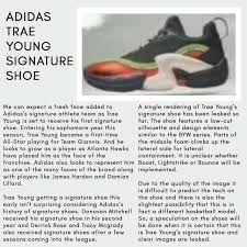 Few are more deserving of a signature shoe deal than trae young, and what better time for his first shoe to leak than in the. Trae Young S Signature Shoe Thank Sneaker Speculation Facebook