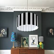 Black And White Striped Lamp Shade Beetlejuice Monochrome Striped Lampshade Monochrome Interior Lamp Shades Interior
