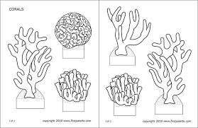 Images of art, design, fashion and fancy. Corals Free Printable Templates Coloring Pages Firstpalette Com