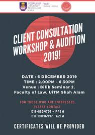 Until 1872 the faculty of law at elte was the only institution in hungary which taught law and political sciences at university level. Alsa Uitm On Twitter Attention The Client Consultation Workshop 2019 Is Still Available To Be Walk In So What Are You Guys Waiting For Do Join Us For Today Date 6