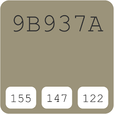 Penjelasan apa itu warna olive green dan contoh warna olive. Ici Paints Khaki Green 60yy 33 130 9b937a Hex Kode Warna Skema Dan Cat