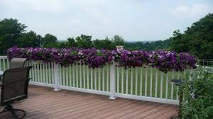 Add hanging fence accents or balcony decor to. Fancy Metal Railing Planters Balcony Rail Cascading Flower Box Deck Porch Fence Home Garden Garden Baskets Pots Window Boxes
