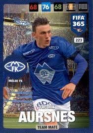 Fredrik aursnes (born 10 december 1995) is a norwegian footballer who plays as a central defensive midfielder for norwegian club molde fk. Sale Trading Card Fredrik Aursnes Team Mate Fifa 365 Nordic Edition Adrenalyn Xl 2017