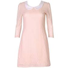 Almost Famous Light Pink Peter Pan Collar Lace Dress Lace Pink Dress Clothes Design Famous Dress