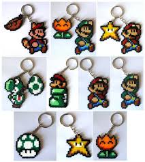 Keyrings Broochs Magnets Big Sprites From Super Mario Bros Saga Llaveros Imanes Broches Big Sp Llaveros Hama Beads Plantillas Hama Beads Abalorios Hama