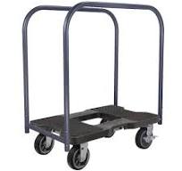 SNAP-LOC 1,500 lbs. Capacity All-Terrain Professional E-Track Panel Cart Dolly in Black SL1500PC6B
