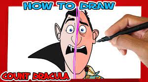 How To Draw Count Dracula - Hotel Transylvania 4 - Draw So Cute - Drawing  Learn To Draw - Youtube