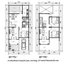 Luas bangunan = 65 meter2. Denah Rumah 2 Lantai Model 2018 Denah Rumah 7x14 2 Lantai
