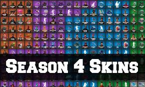 Fortnite Season 4 Skins All Fortnite Season 4 Outfits Skins