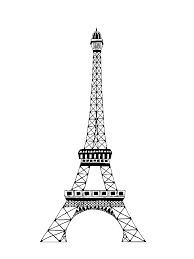 The Famous Of Eiffel Tower Coloring Page Download Print Online Coloring Pages For Free Eiffel Tower Tattoo Eiffel Tower Silhouette Eiffel Tower Painting