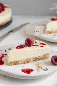 Mango key lime cheesecaketopped with mango mousse on a vanilla coconut macaroon crust. Raspberry Cheesecake With White Chocolate Recipe In 2020 Savoury Cake Cheesecake Raspberry Cheesecake
