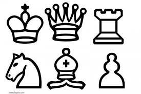 Piezas de ajedrez para recortar. Fichas Del Ajedrez Para Colorear Free Clip Art Chess Pieces Clip Art