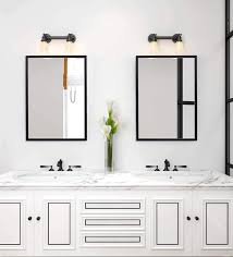 Amazonsmile Bathroom Mirror Clean Large Modern Black Frame Wall Mirror 30x40 Inch Contemporary Premiu In 2020 Black Bathroom Mirrors Framed Mirror Wall Mirror Wall