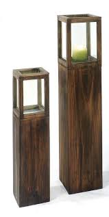 Einfach ausgedrückt ist eine säule ein stämmiger. Holz Saule Set Rustical Windlicht Landhaus Kerze Dekoration Wohnen Deko Laterne Deko Laterne Holz Saulen Laternen Holz