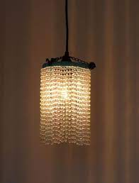How To Diy Beaded Pendant Light Diy Chandelier Diy Pendant Light Homemade Lighting