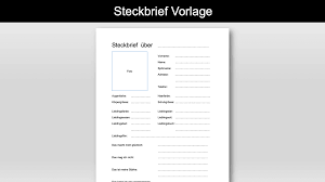 / lernen sie die übersetzung für 'steckbrief' in leos englisch ⇔ deutsch wörterbuch. Steckbrief Vorlage Im Word Format Kostenloser Download