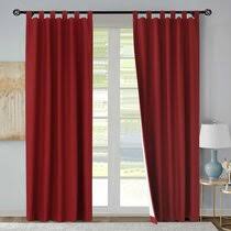 Sizes 4 and 6 have press studs. Red Tab Top Curtains Drapes You Ll Love In 2021 Wayfair