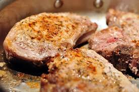 Perfectly Pan Seared Pork Chop Cooking With Michele Recipe Pork Seared Pork Chops Oven Cooked Pork Chops