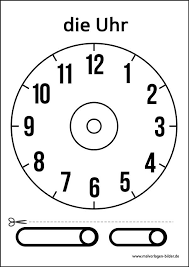 In all unseren heften findet ihr kreative zeichnungen von illustratorinnen und illustratoren, die für geolino arbeiten. Uhr Vorlage Zum Ausdrucken