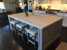 large marble top kitchen island