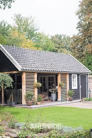 Konzeption Umsetzung Buitenpracht Stylish Houtbouw Hoveniers Stichworte Buitenpracht Design Gartenhaus Ho Backyard Sheds House Exterior Backyard
