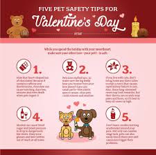5 Pet Safety Tips For Valentines Day Infographic Animal Valentine Pet Safety Pet Holiday