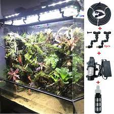 Heman Reptiles Fogger Mist Sprinkler Rainforest Tank Pet Humidification Cooling System Reptile Pet Terrarium Misting System Sprayers Aliexpress
