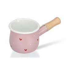 Georges briard small enamel saucepan. 4 7 Inch Enamel Milk Pot Non Stick Mini Saucepan Butter Warmer With Wooden Handle Small Cookware 24oz Blue Cookware Kolenik Specialty Cookware