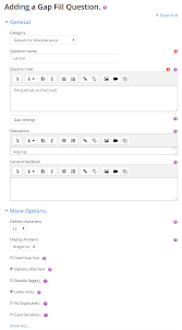 And you can also use ? Gapfill Question Type Moodledocs