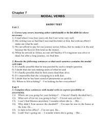 Check spelling or type a new query. Modal Verbs