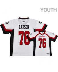 Men S New Era Ottawa Redblacks 76 Chris Larsen Black Football Jersey